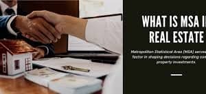 What is MSA in Real Estate